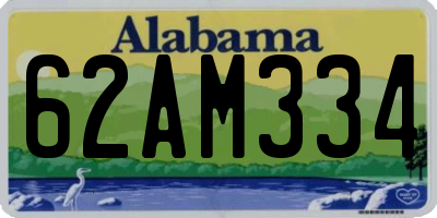 AL license plate 62AM334