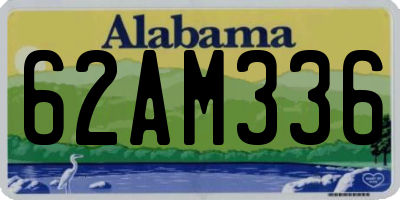 AL license plate 62AM336