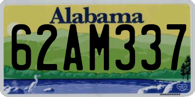 AL license plate 62AM337