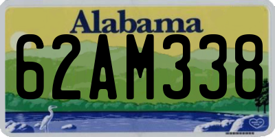 AL license plate 62AM338