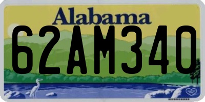 AL license plate 62AM340