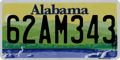 AL license plate 62AM343