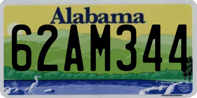 AL license plate 62AM344