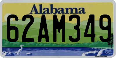 AL license plate 62AM349