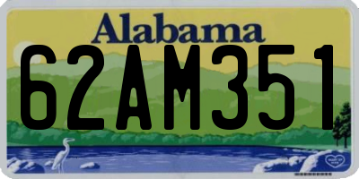 AL license plate 62AM351