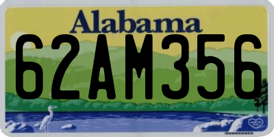 AL license plate 62AM356