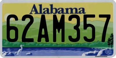 AL license plate 62AM357