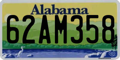 AL license plate 62AM358