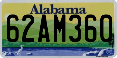 AL license plate 62AM360