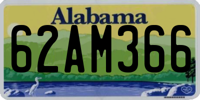 AL license plate 62AM366