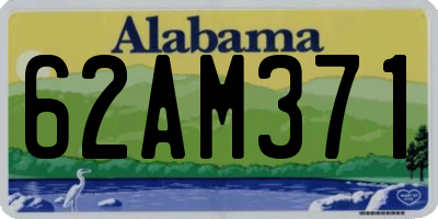 AL license plate 62AM371