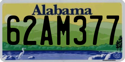 AL license plate 62AM377