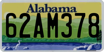 AL license plate 62AM378