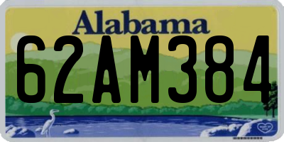 AL license plate 62AM384