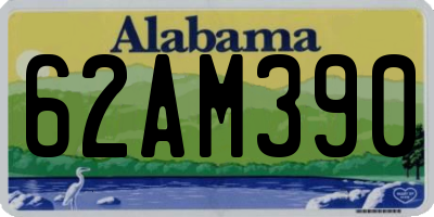 AL license plate 62AM390