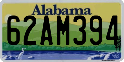 AL license plate 62AM394