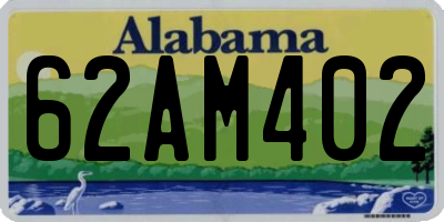 AL license plate 62AM402