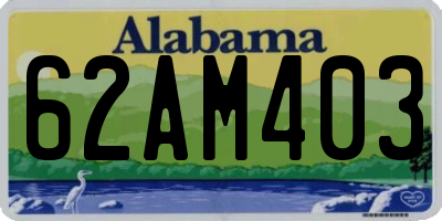 AL license plate 62AM403