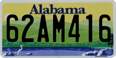 AL license plate 62AM416