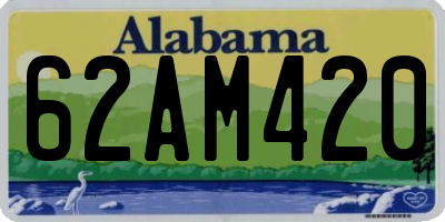 AL license plate 62AM420