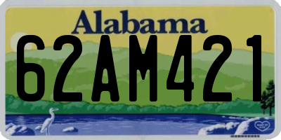 AL license plate 62AM421