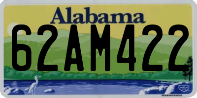 AL license plate 62AM422