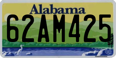 AL license plate 62AM425