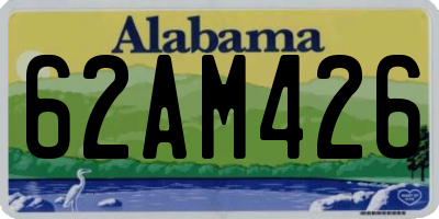 AL license plate 62AM426