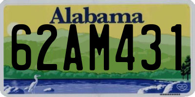 AL license plate 62AM431