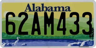 AL license plate 62AM433