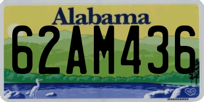 AL license plate 62AM436
