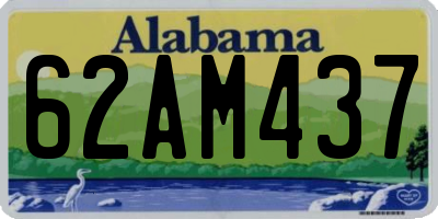 AL license plate 62AM437