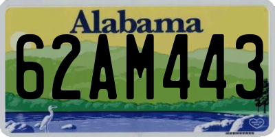 AL license plate 62AM443