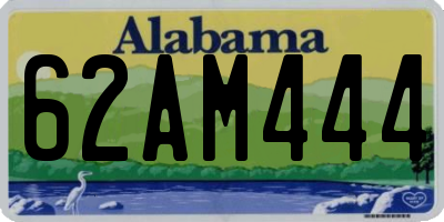 AL license plate 62AM444