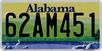 AL license plate 62AM451