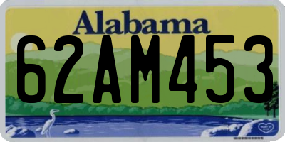 AL license plate 62AM453