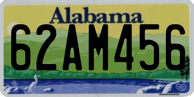 AL license plate 62AM456