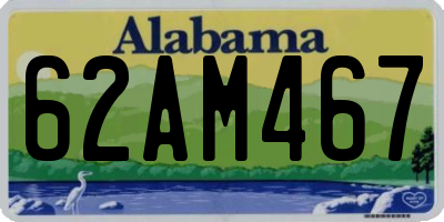AL license plate 62AM467