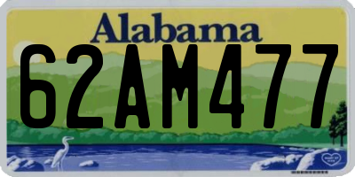 AL license plate 62AM477