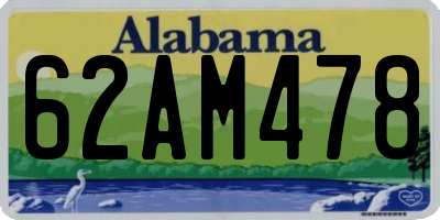 AL license plate 62AM478