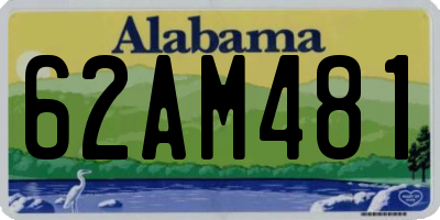 AL license plate 62AM481
