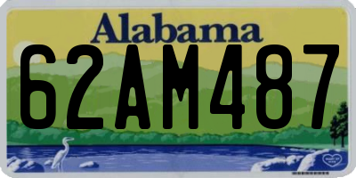 AL license plate 62AM487