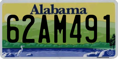 AL license plate 62AM491