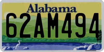 AL license plate 62AM494