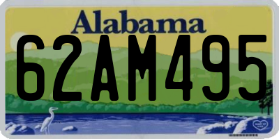 AL license plate 62AM495
