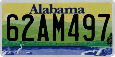 AL license plate 62AM497