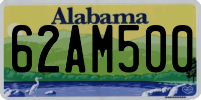 AL license plate 62AM500