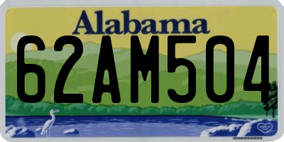 AL license plate 62AM504