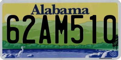 AL license plate 62AM510