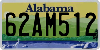 AL license plate 62AM512